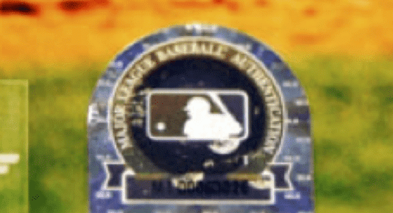 MLB authentication hologram design used between 2001 and 2005